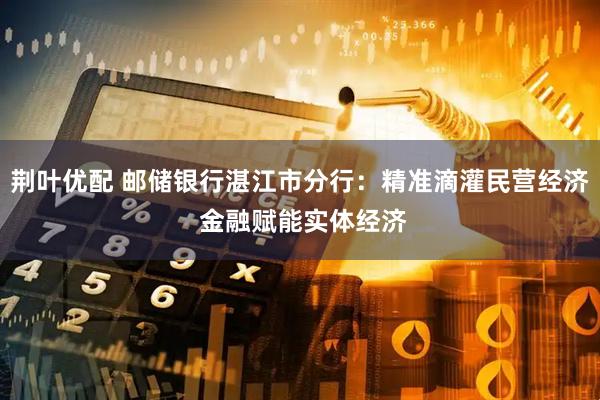 荆叶优配 邮储银行湛江市分行：精准滴灌民营经济 金融赋能实体经济